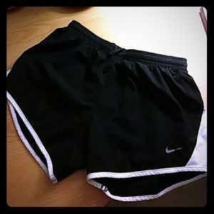 Black athletic shorts